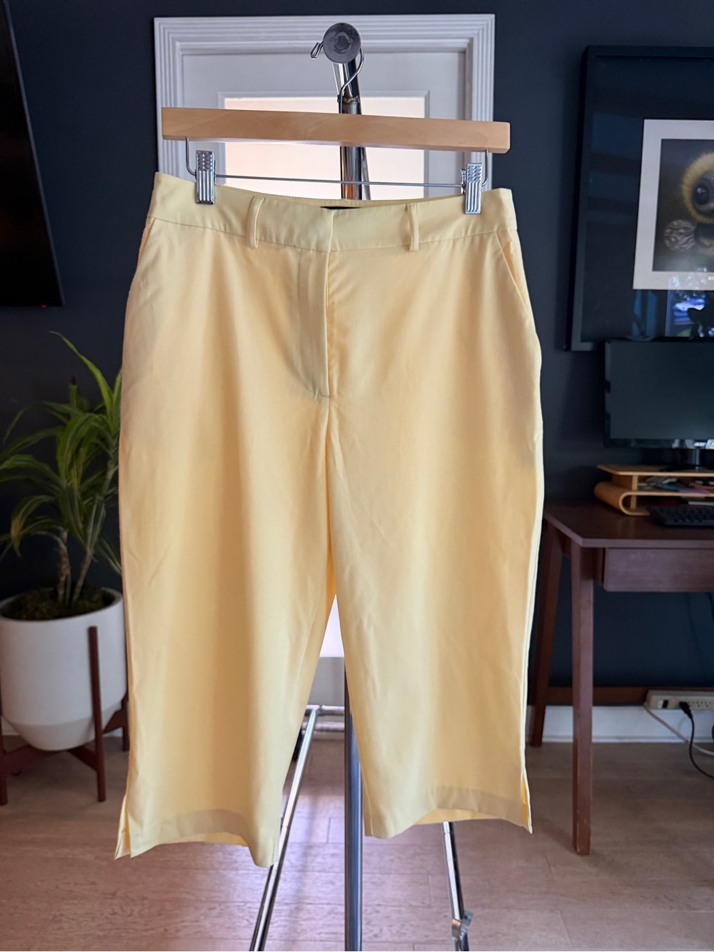 ASOS Butter Yellow Capri Pants